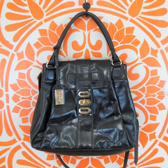 Badgley Mischka Handbags - Badgley Mischka Black Leather Satchel Purse